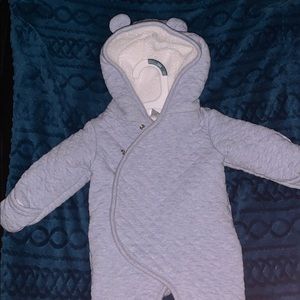 Quilted Heather Hooded Bunting